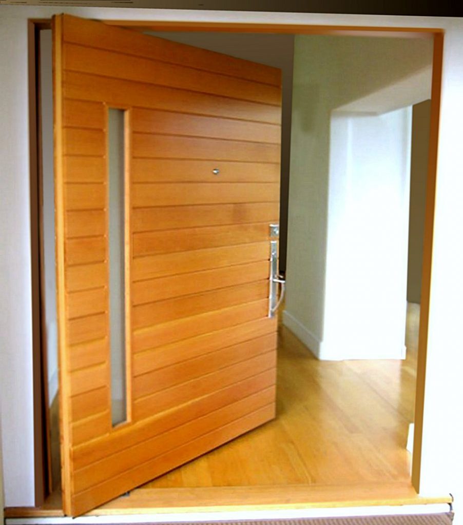 East and southeast feng shui front door natural wood warp free pivot door